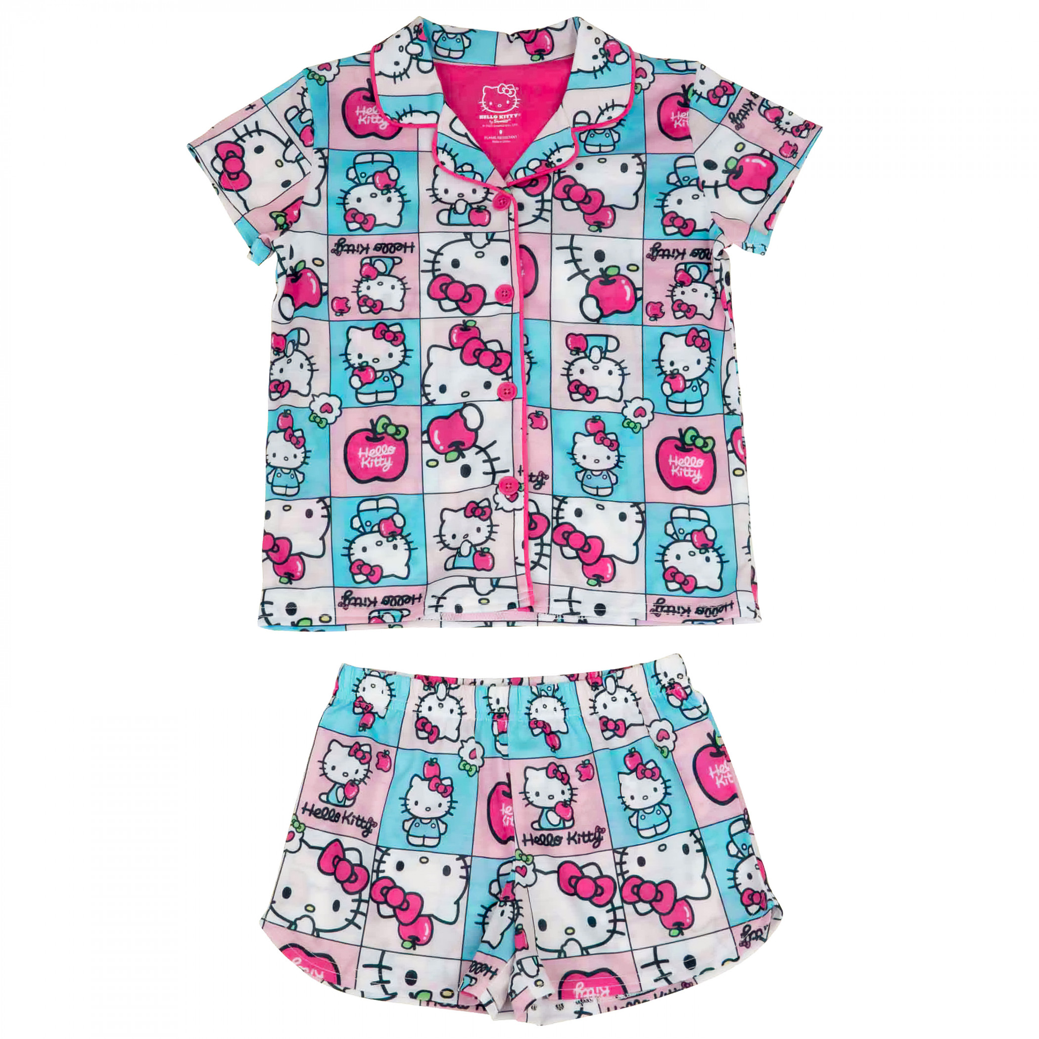 Hello Kitty Sanrio 2-Piece Girl's Pajama Set